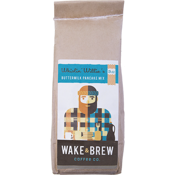 Whistlin' Willie's Pancake Mix 100% Arabica Whole Bean Coffee Roasted Fresh Buy Online Flat Rate Shipping Free Shipping Over $35 United States USA Fast Shipping - Wake & Brew Coffee Co.